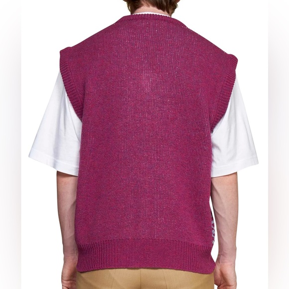 Men’s MARNI Virgin Wool Printed Sweater Vest size 44 - Picture 2 of 11